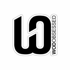 Black WOD Obsessed Logo Sticker
