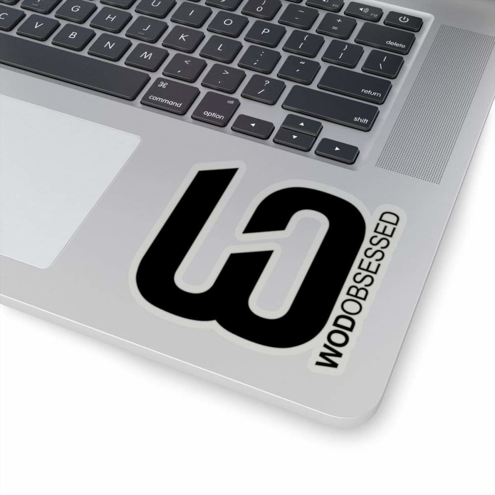 Black WOD Obsessed Logo Sticker - wodobsessed.com