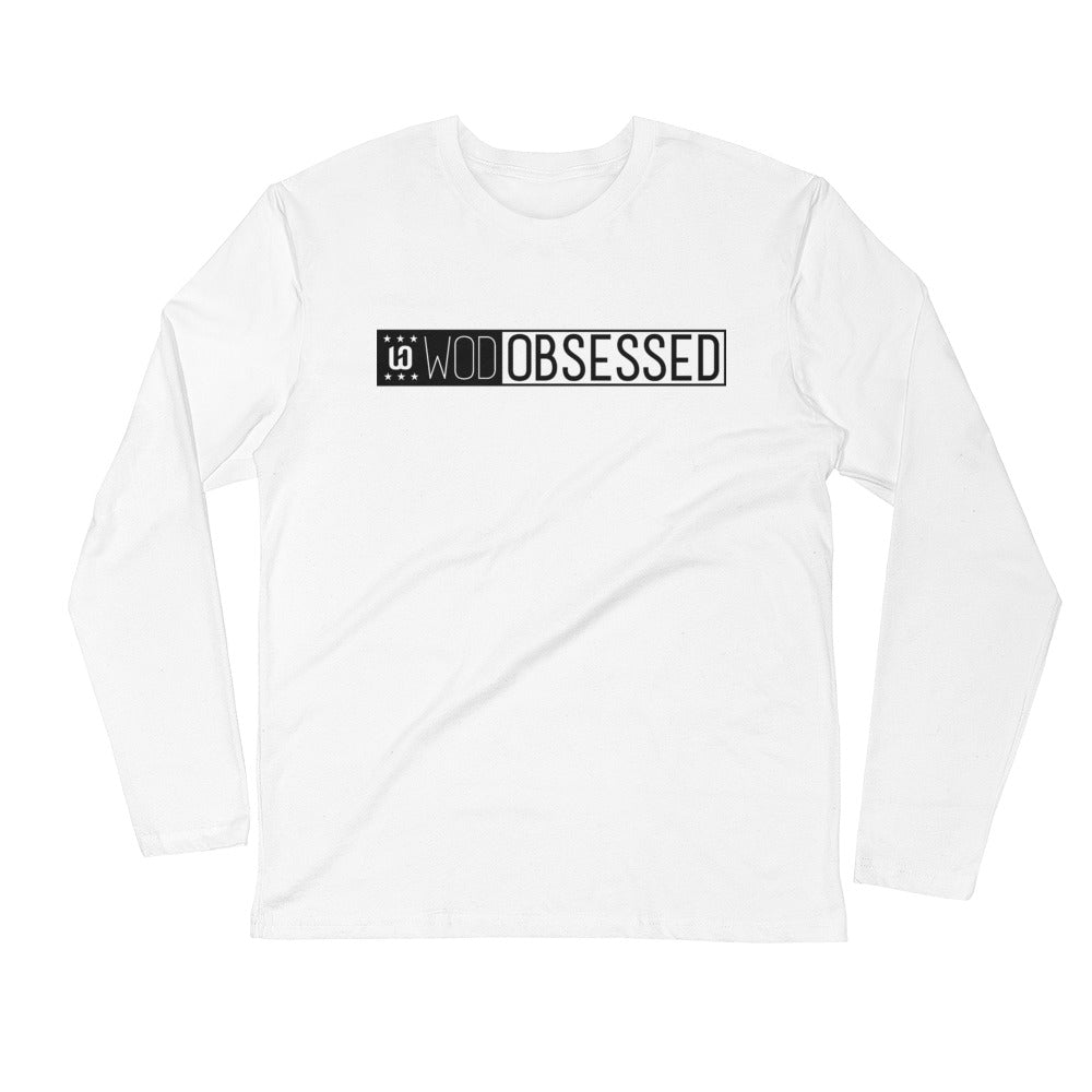 WOD Obsessed Long Sleeve Fitted Crew - wodobsessed.com