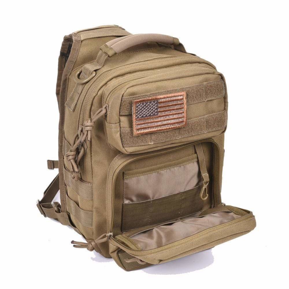 Tactical Sling Bag Pack With FREE United States Flag & WOD Obsessed patches! - wodobsessed.com