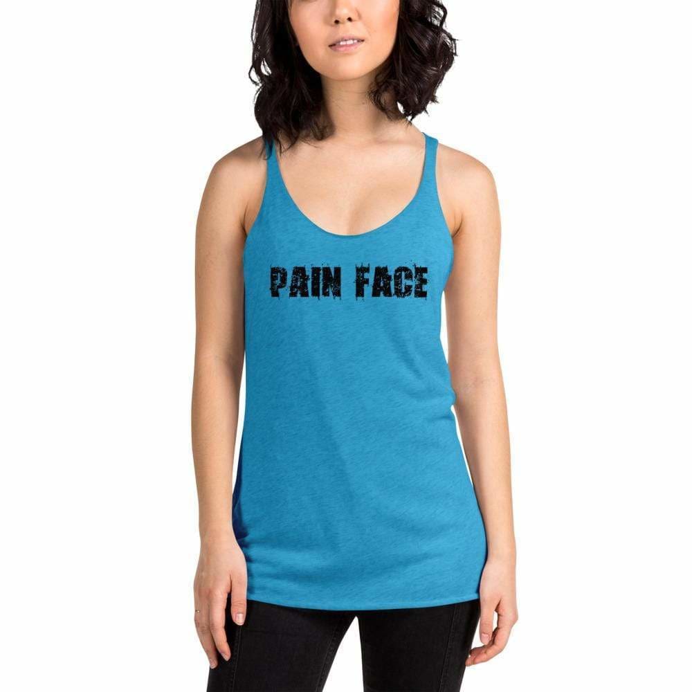 WOD Obsessed Pain Face Women's Racerback Tank - wodobsessed.com
